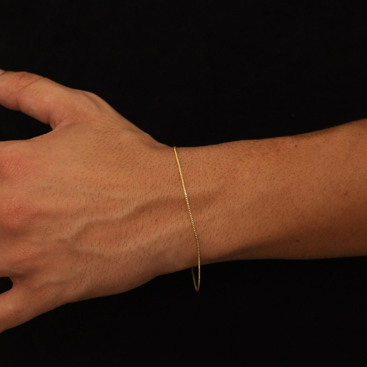 Pulseira Veneziana 1mm Banhado a Ouro 18k