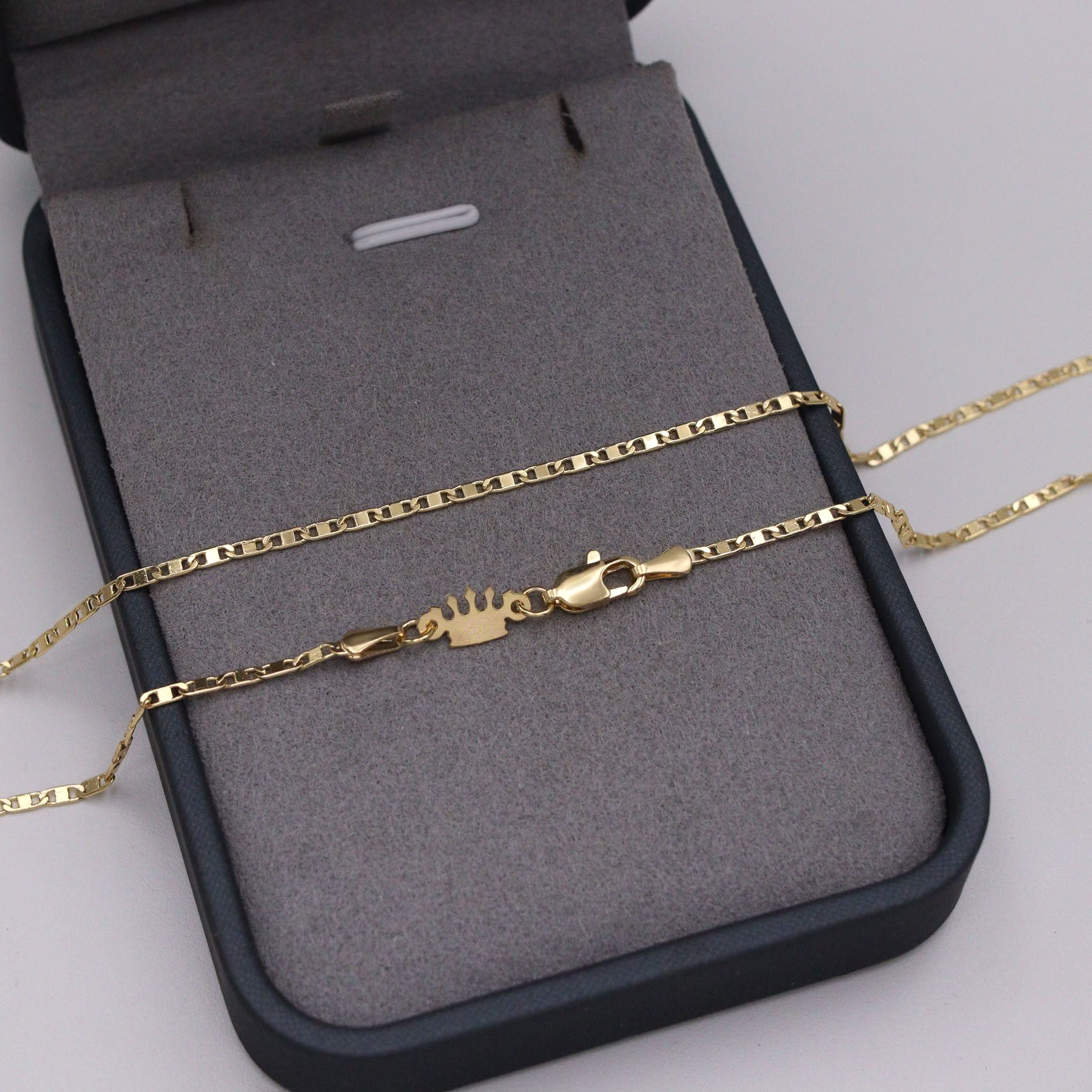 Corrente Piastrine 2mm Banhado a Ouro 18k
