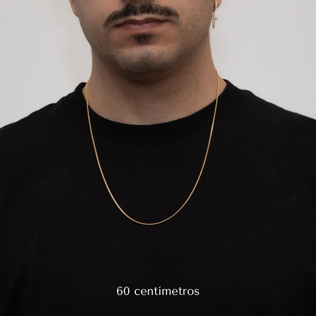 Corrente Grumet 1,5mm Banhado a Ouro 18k