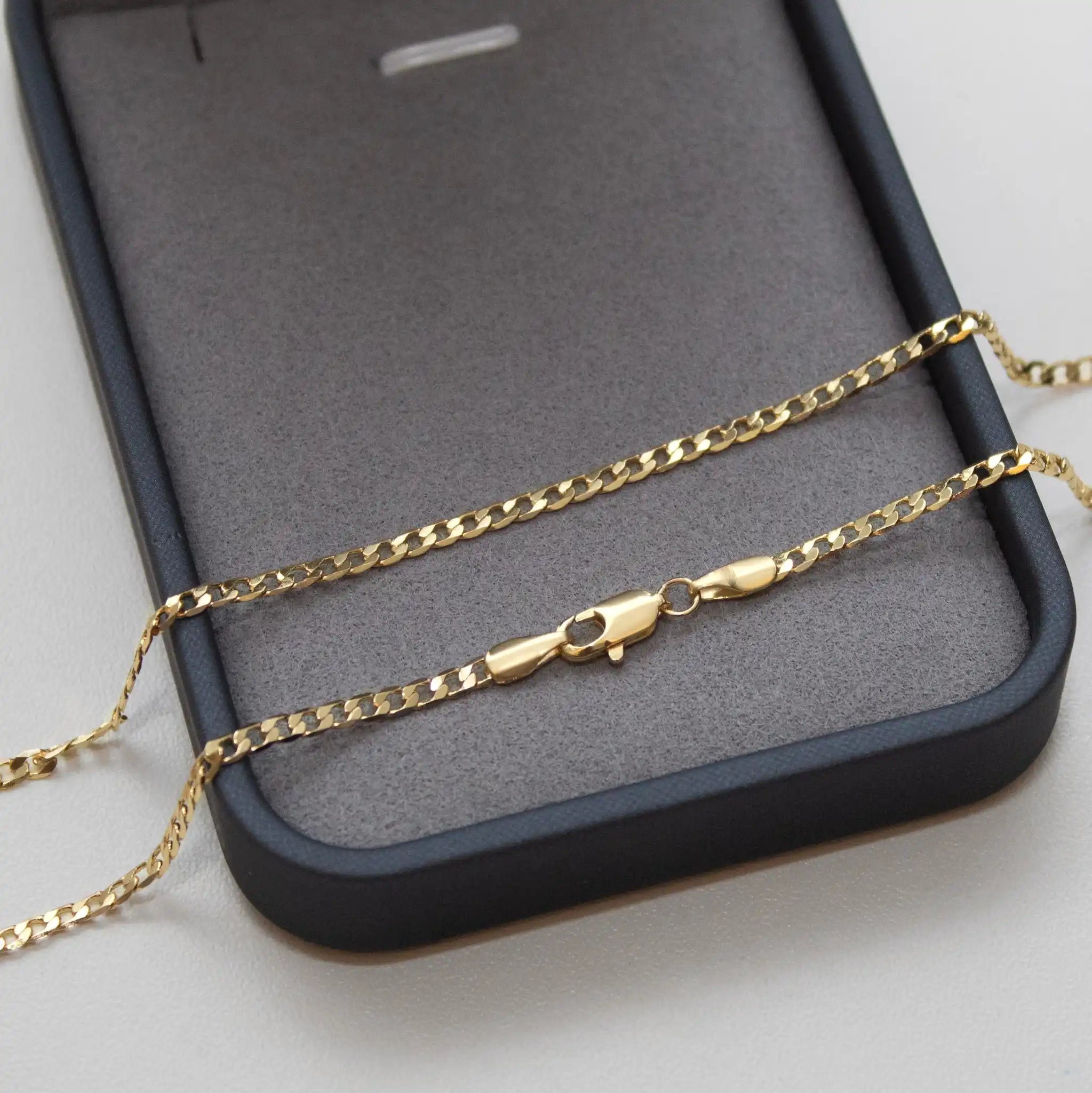 Corrente Grumet Escama 2mm Banhado a Ouro 18k