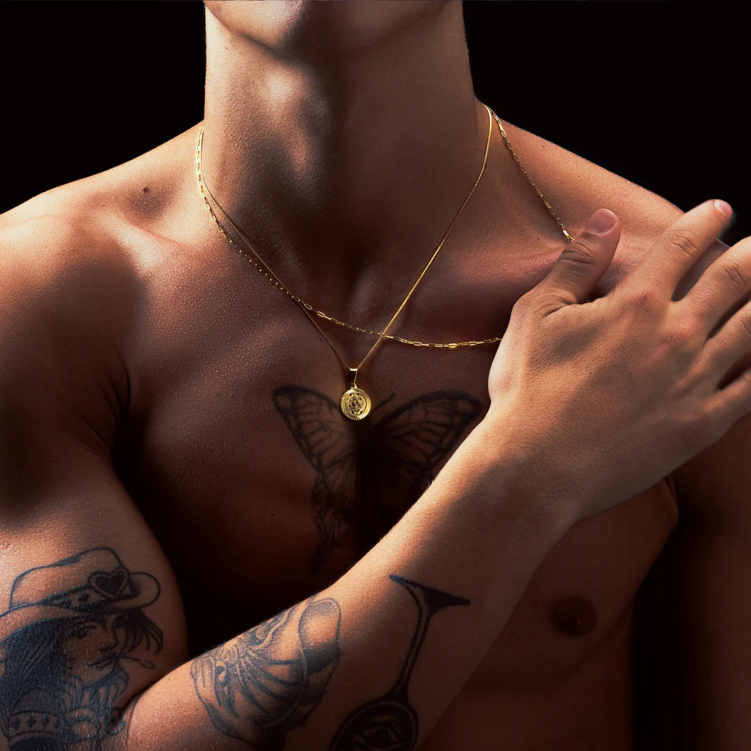 Pingente São Bento II Banhado a Ouro 18k