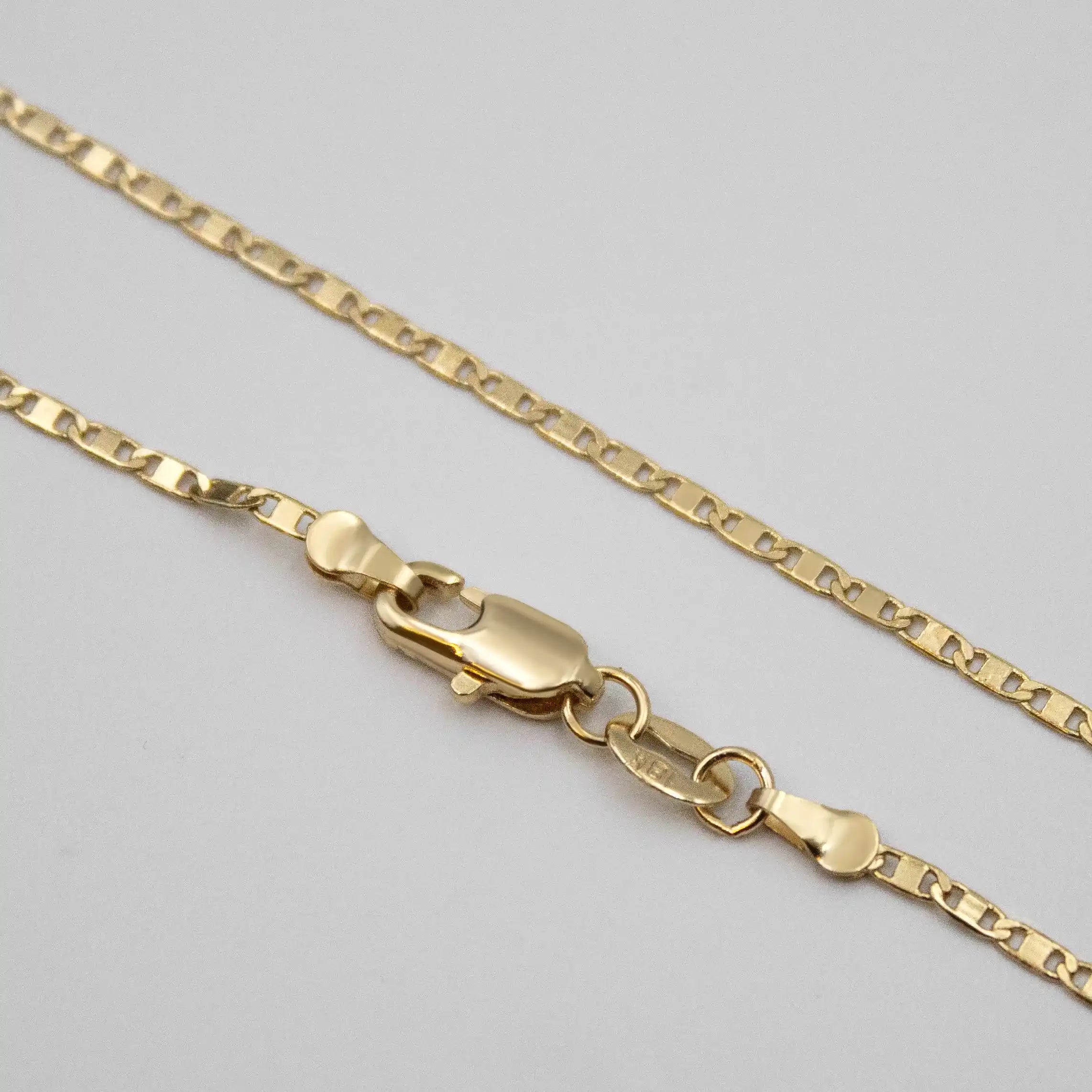 Corrente Piastrine 2mm Banhado a Ouro 18k