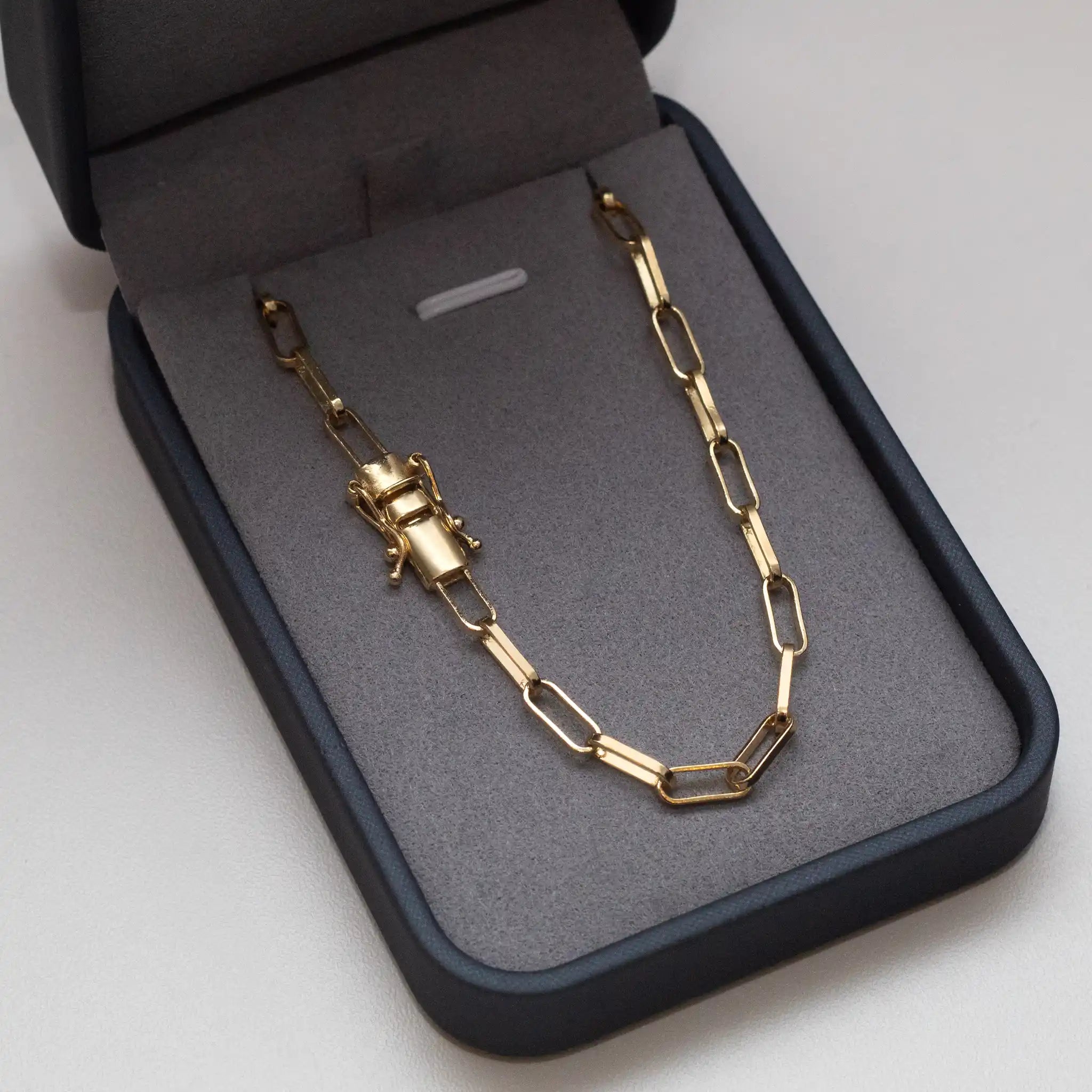 corrente banhada a ouro masculina - cartier 4mm - 18k