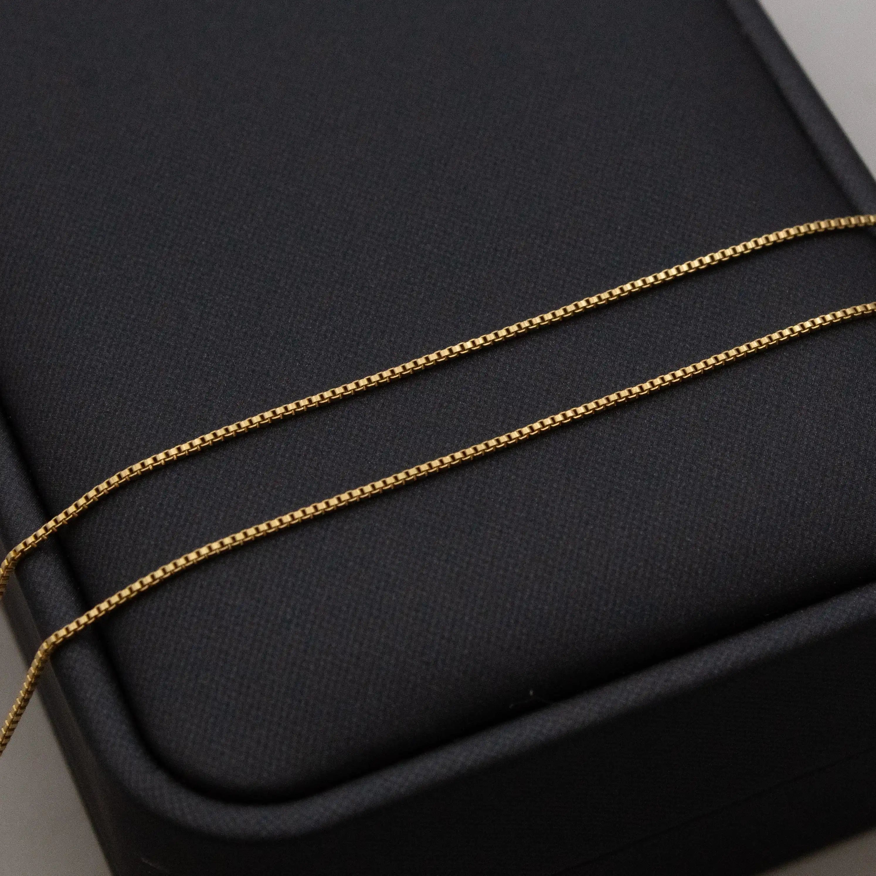 Corrente Veneziana 1mm Banhado a Ouro 18k