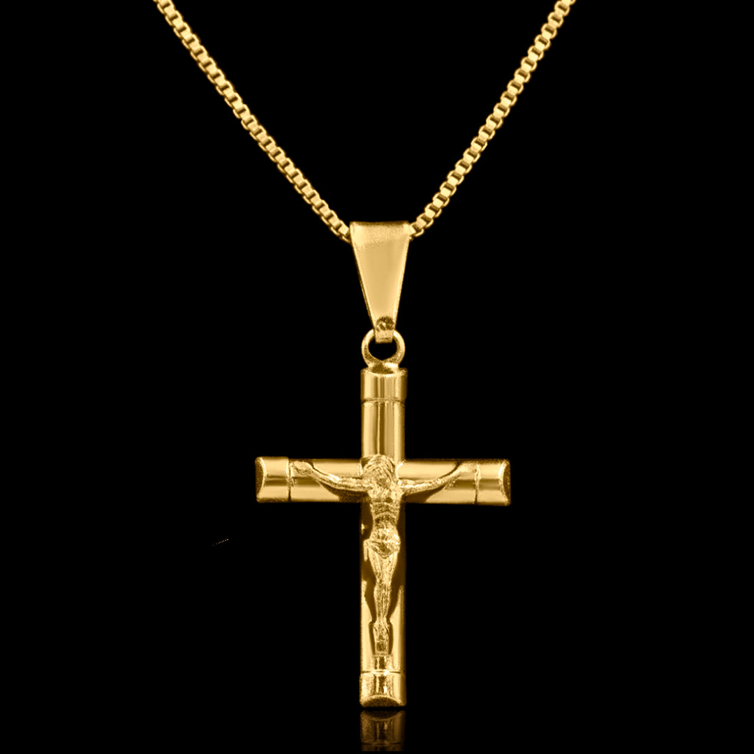 Corrente com Pingente Masculino Banhado a Ouro 18k - Rei18k
