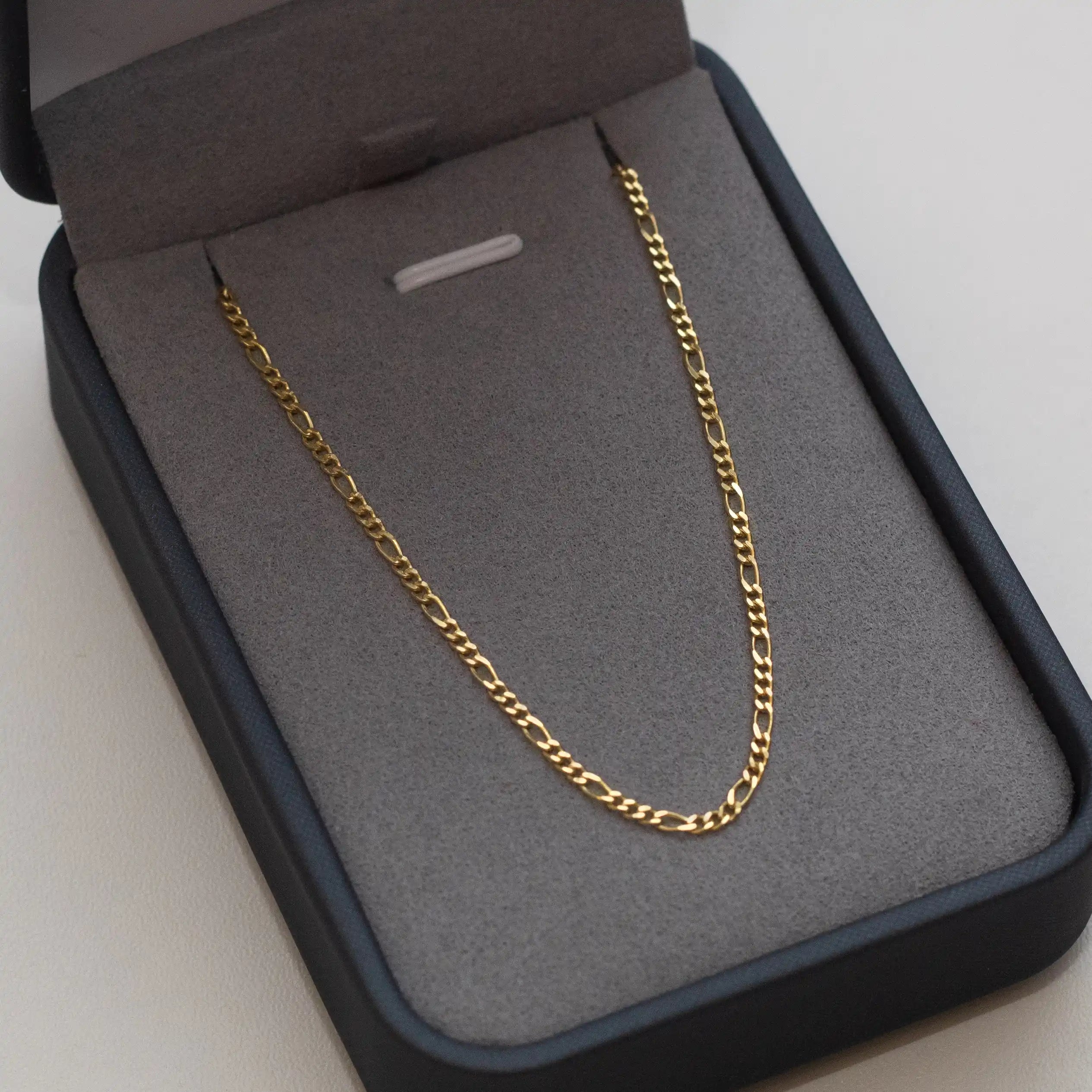 corrente banhada a ouro masculina - 3x1 2mm - ouro 18k