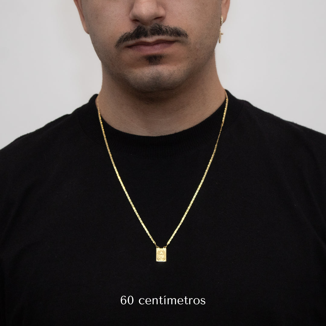 Escapulário São Bento Banhado a Ouro 18k