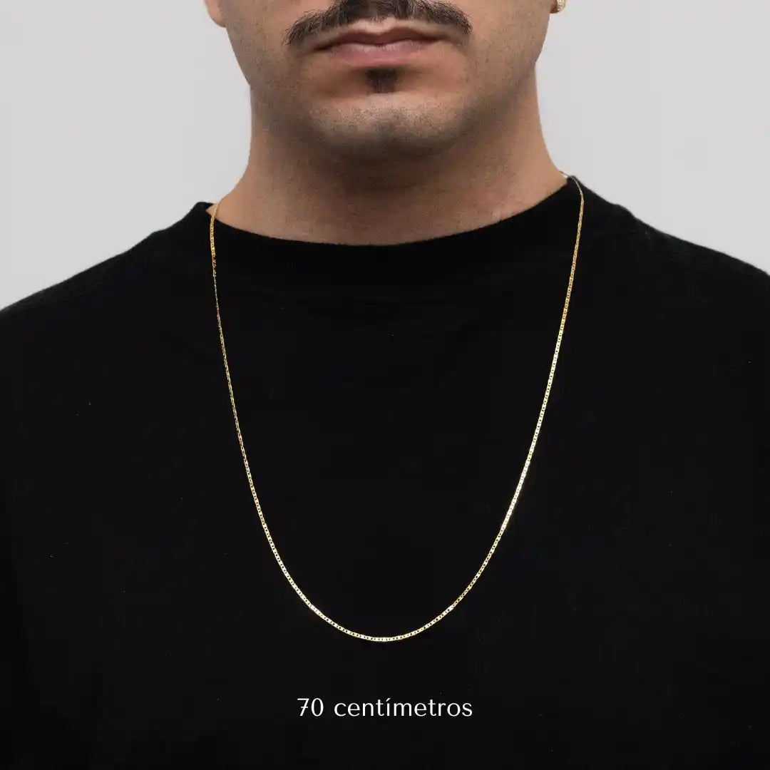 Corrente Piastrine 2mm Banhado a Ouro 18k