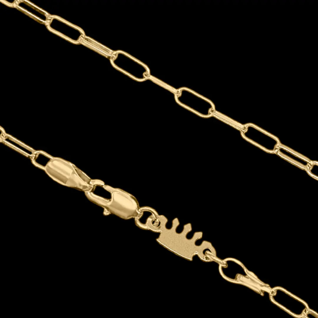 Corrente Cartie 3mm banhado a Ouro 18k