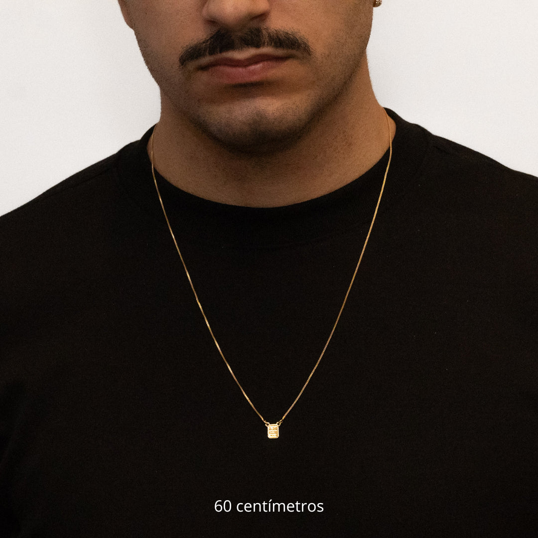 Escapulário Jesus Banhado a Ouro 18k