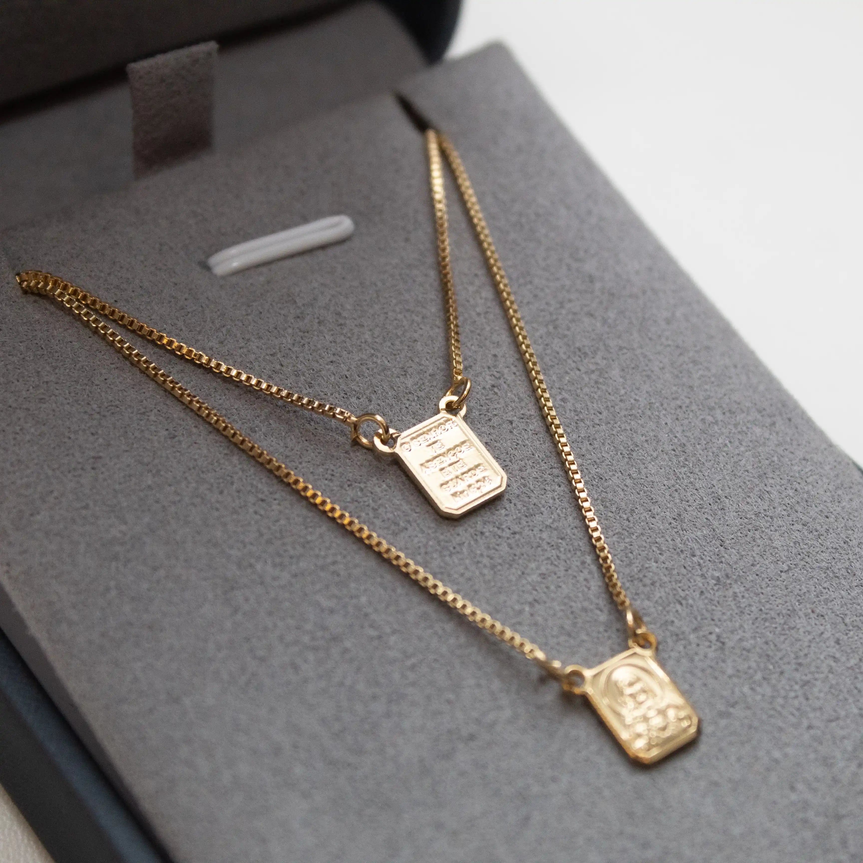 Escapulário Jesus Banhado a Ouro 18k