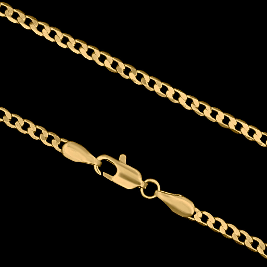 Corrente Grumet Escama 2mm Banhado a Ouro 18k