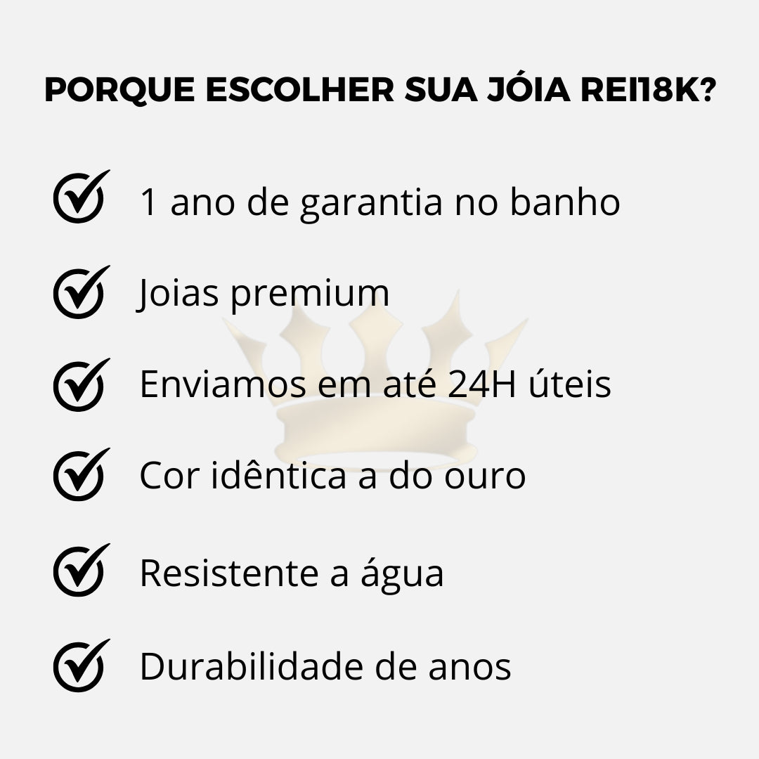 Escapulário Nossa Senhora Aparecida Banhado a Ouro 18k