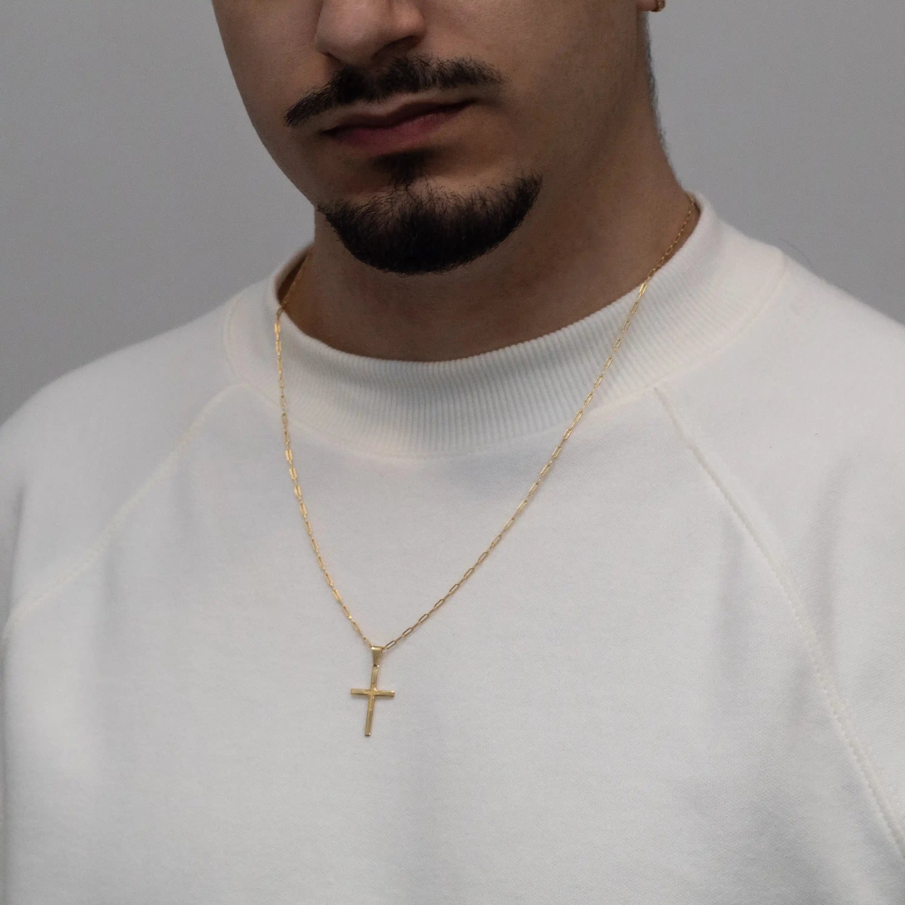 kit corrente com pingente banhado a ouro 18k