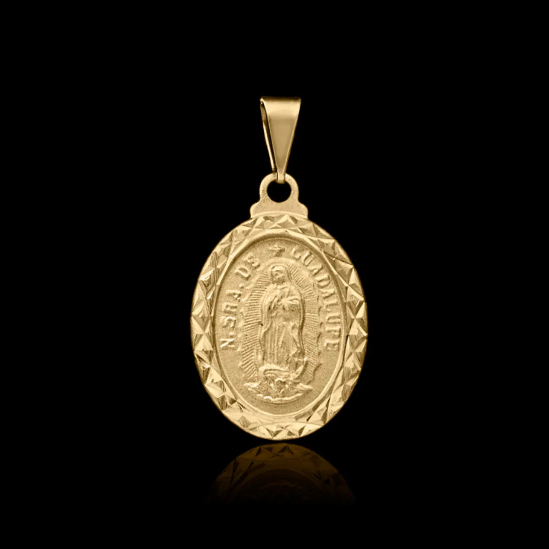 Pingente Nossa Senhora Guadalupe Banhado a Ouro 18k