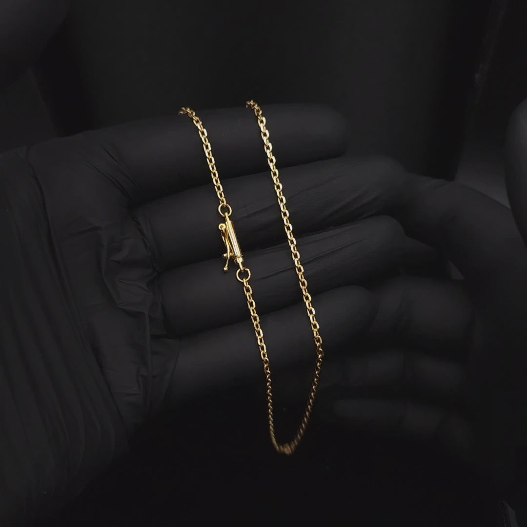 corrente masculina cartier cadeado na luva preta