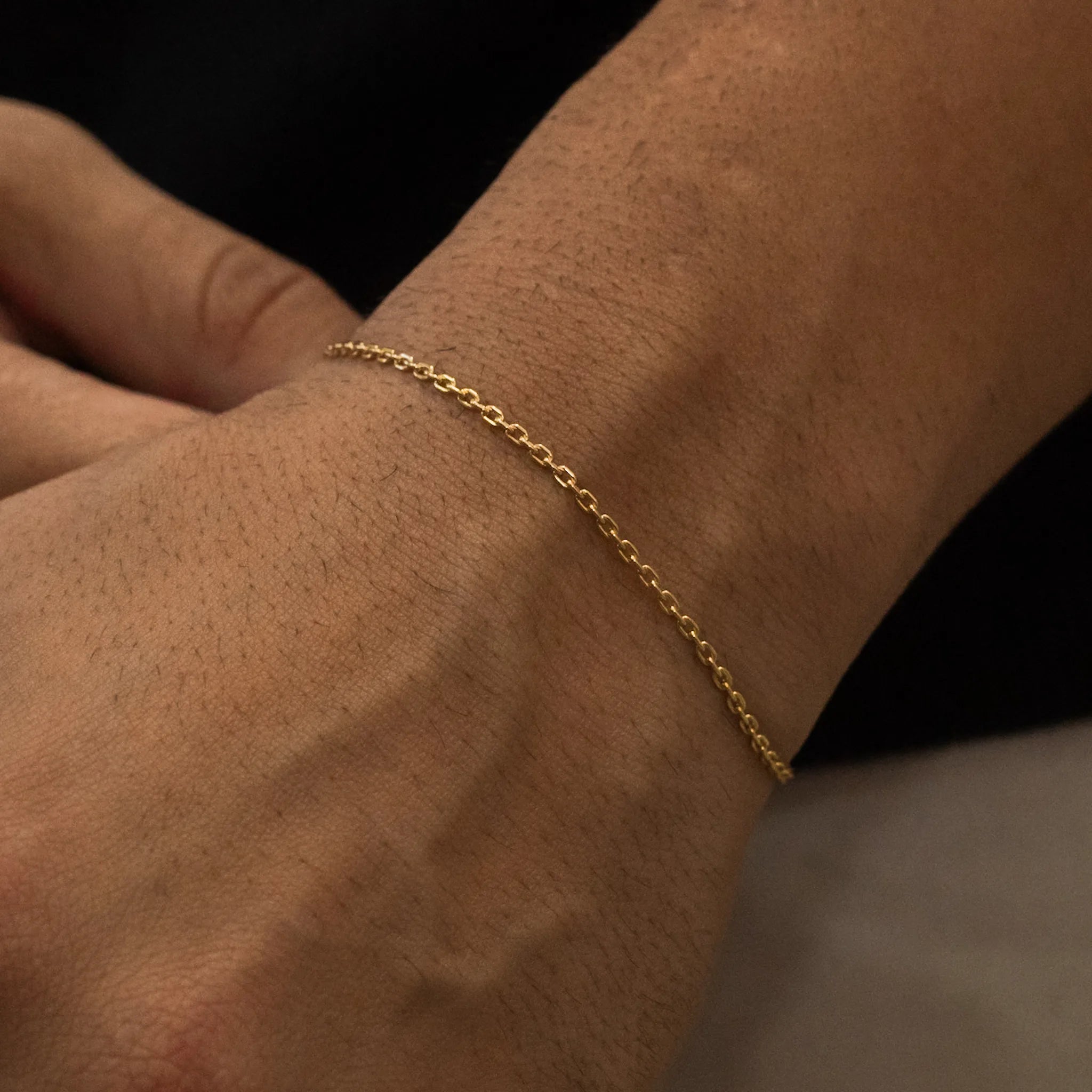 Pulseira Cadeado 2mm Banhado a ouro 18k
