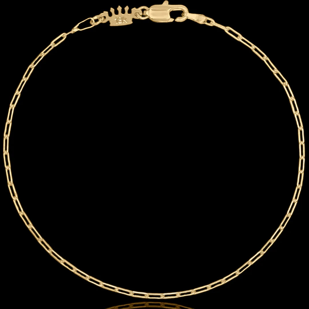 Pulseira cartier long 2mm banhado a ouro 18k
