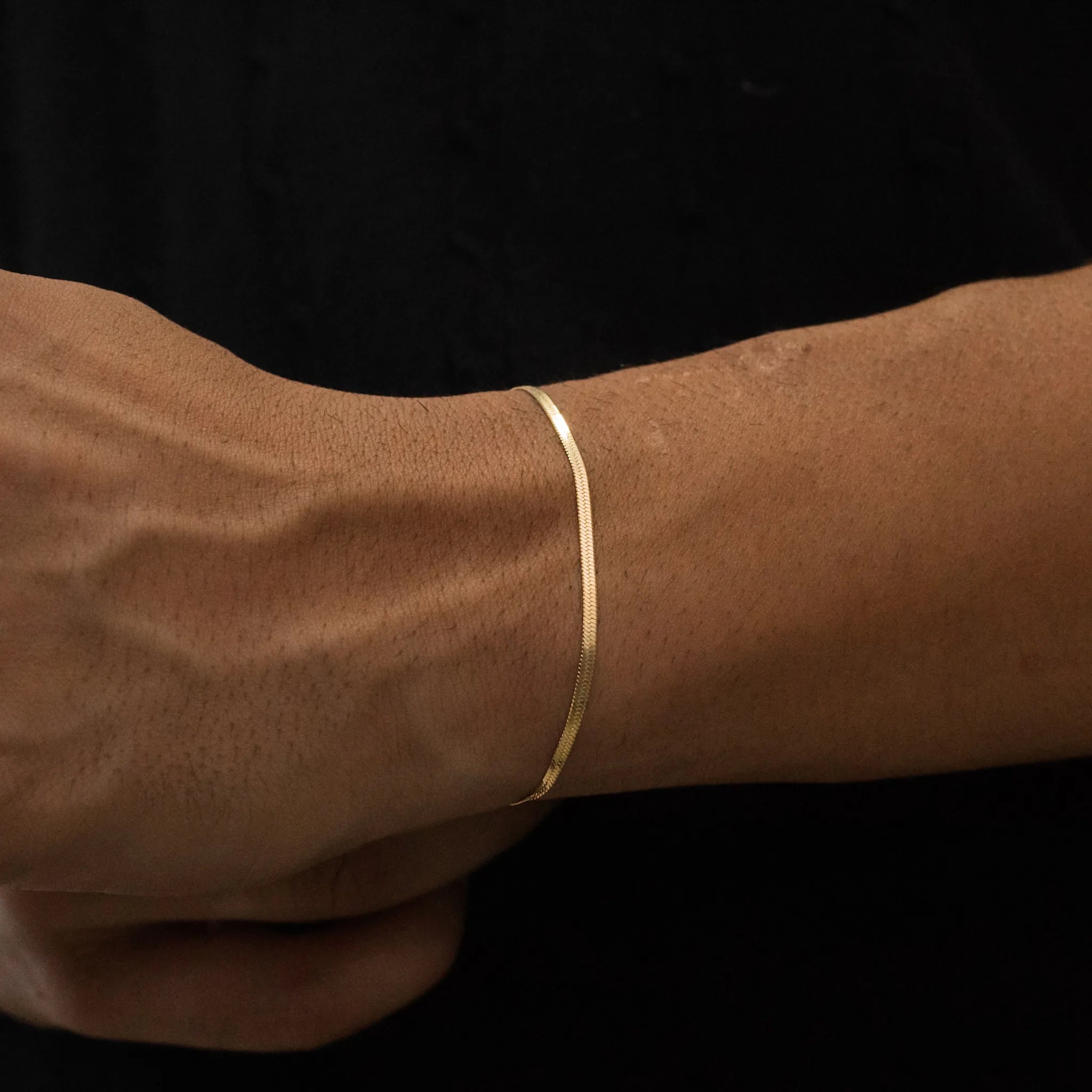 Pulseira Laminada 2mm Banhada a Ouro 18k