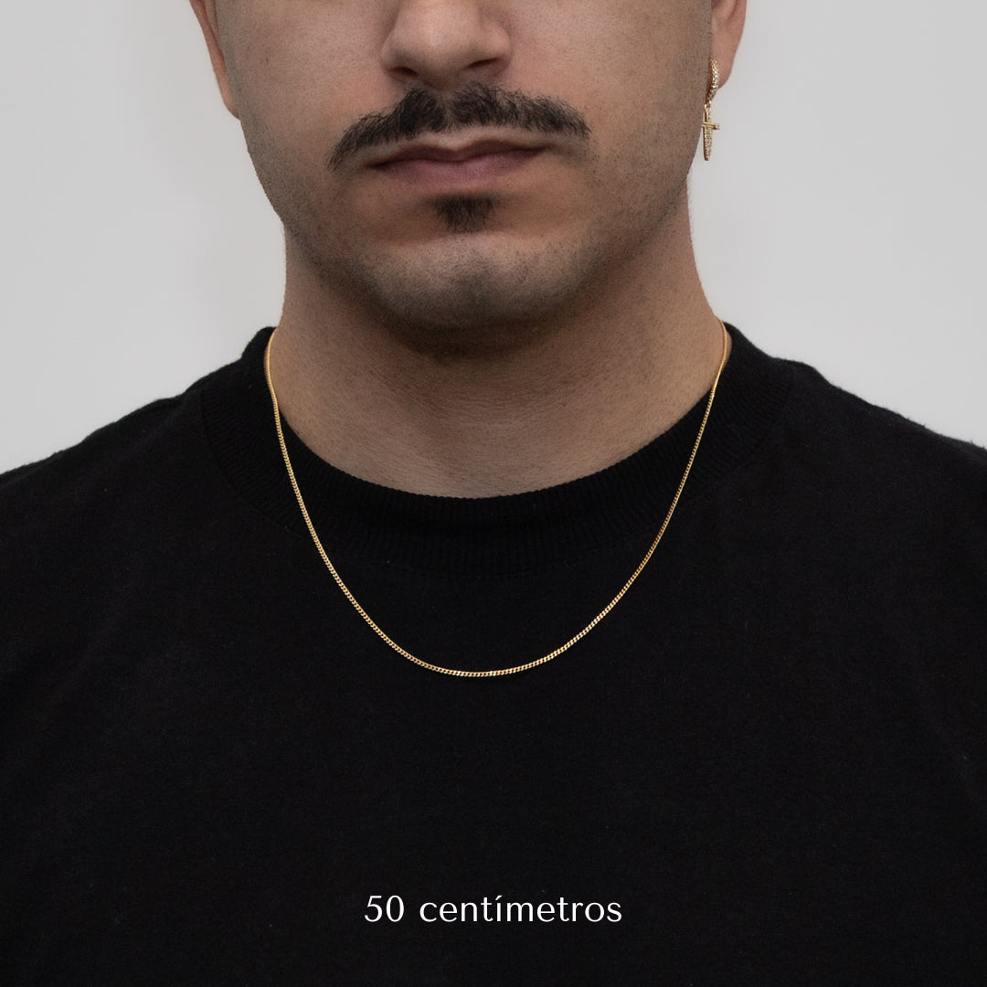Corrente Grumet 1,5mm Banhado a Ouro 18k
