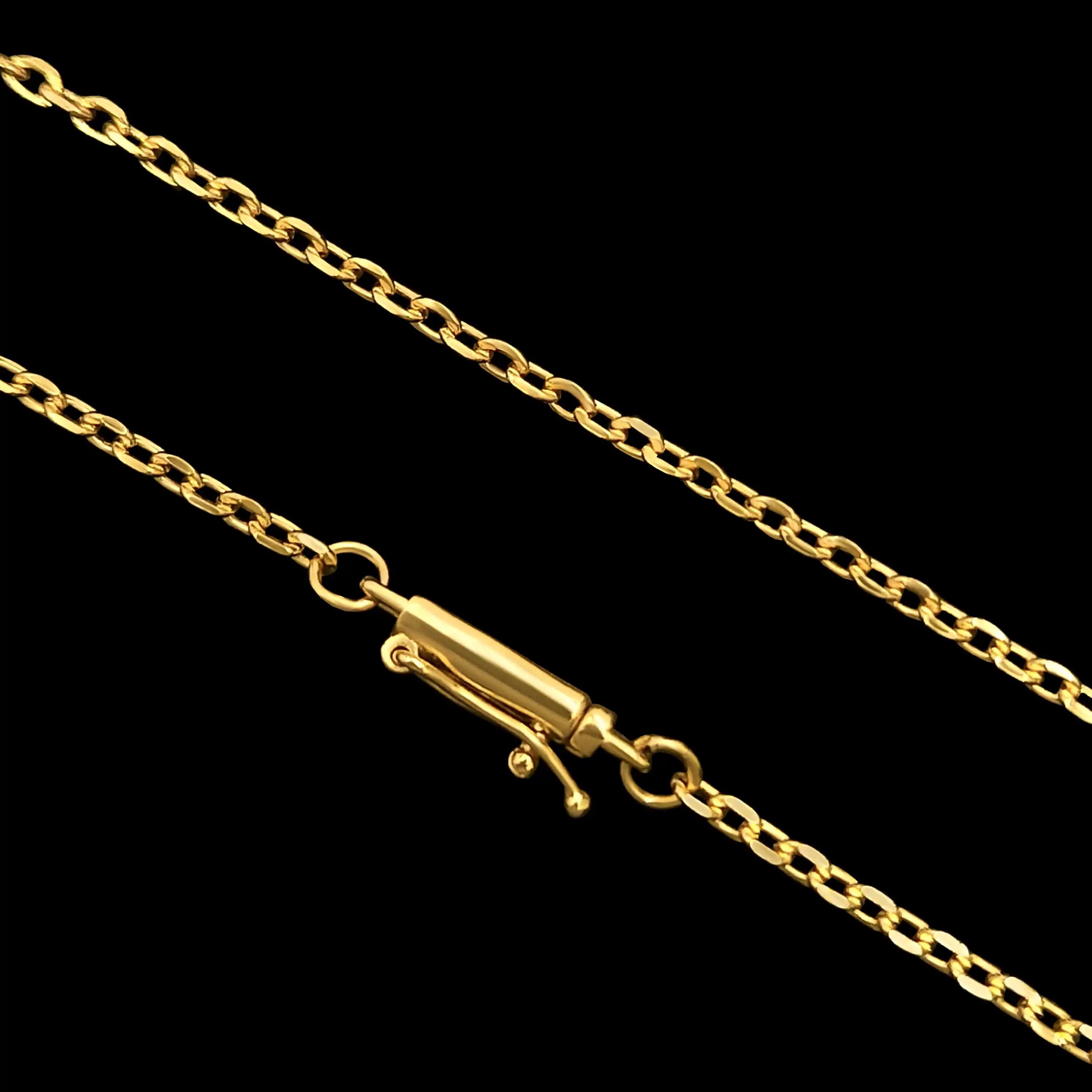 Corrente Cartier Cadeado 2,5mm Banhado a Ouro 18k - Rei18k