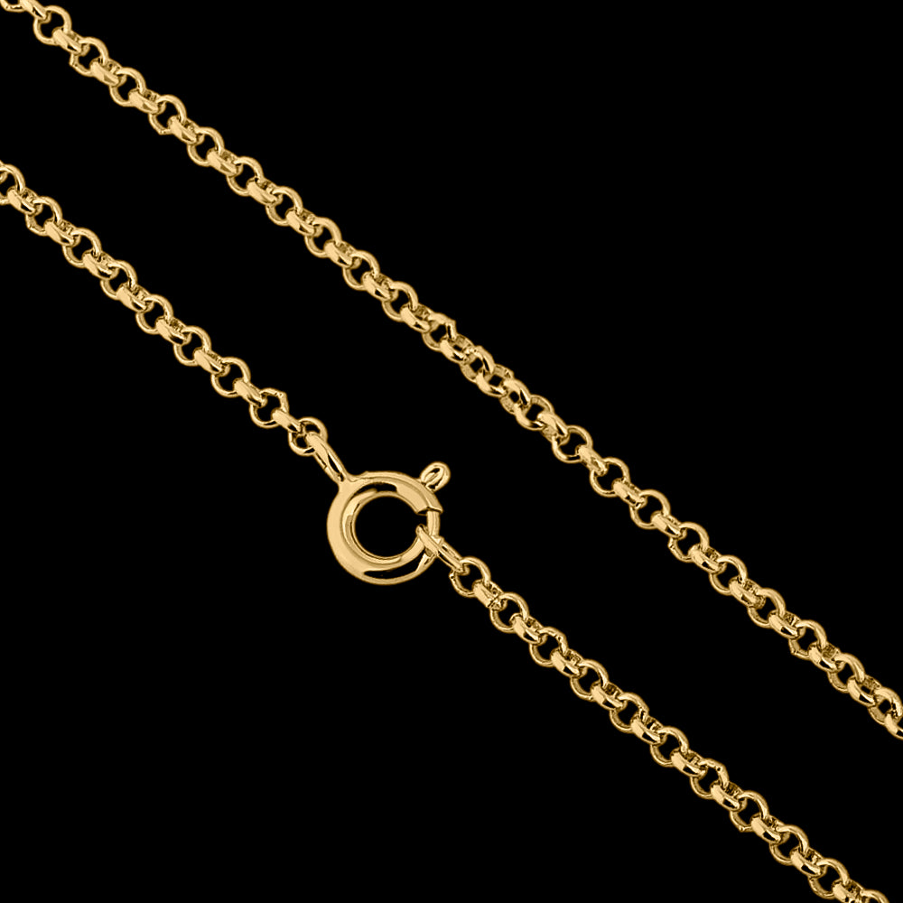 Corrente Portuguesa 1,5mm Banhado a Ouro 18k