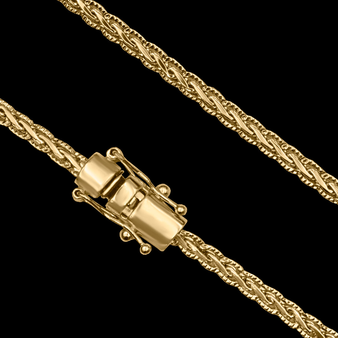 Corrente Royal Link 3mm Banhado a Ouro 18k