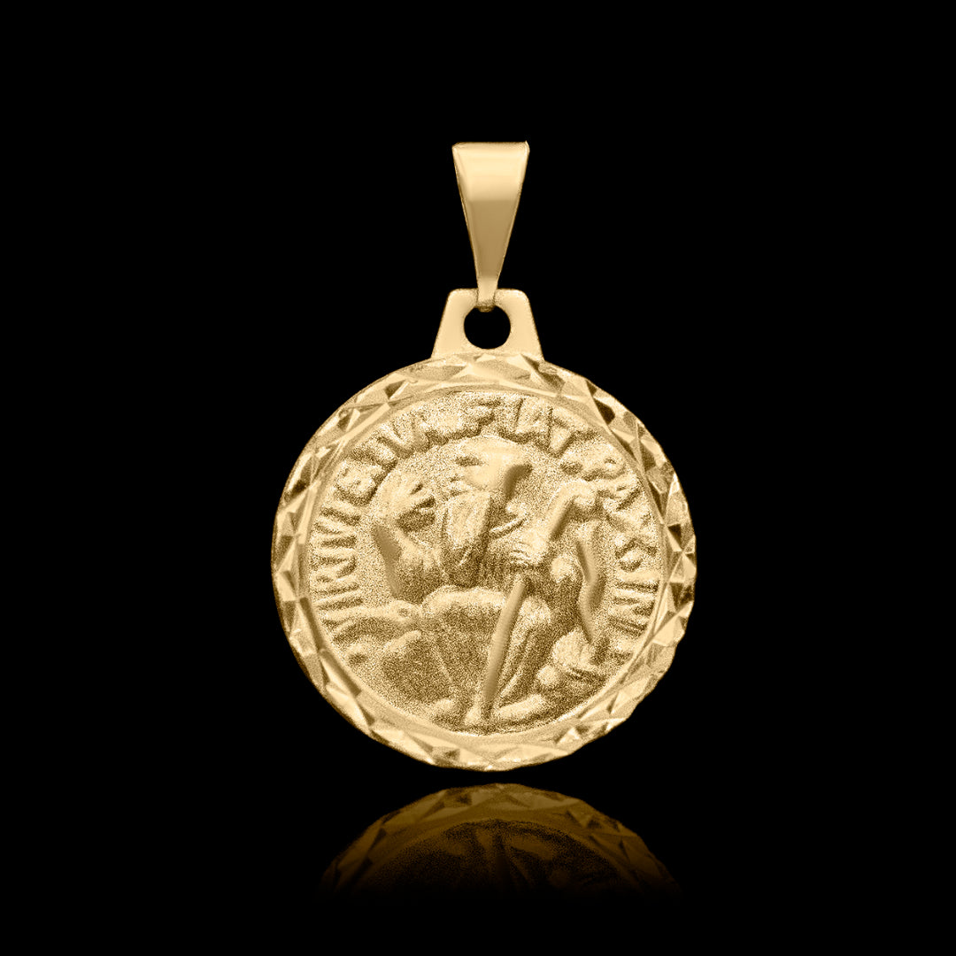 Pingente São Bento Banhado 20mm Banhado a Ouro 18k