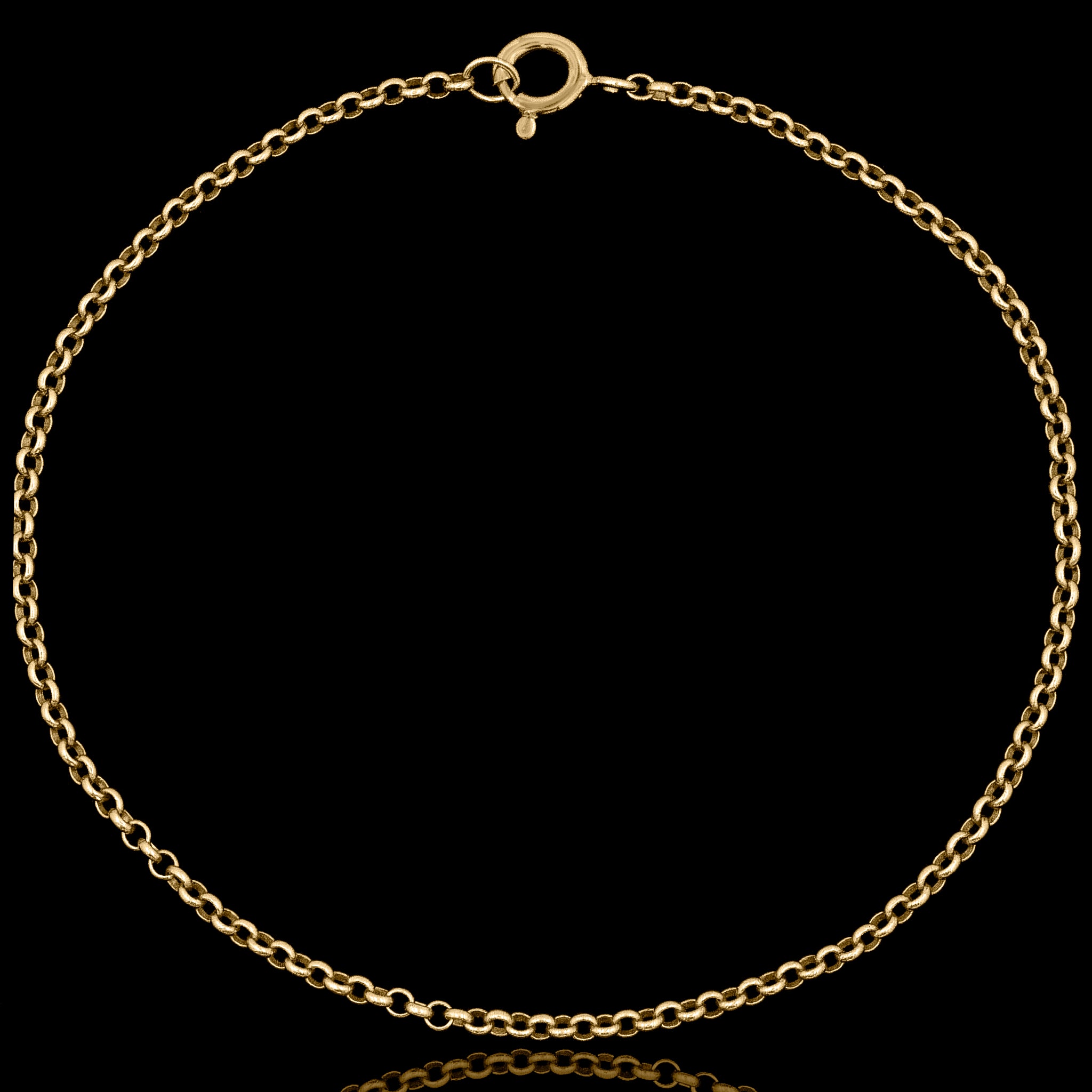 Pulseira Portuguesa 2mm Banhada a ouro 18k