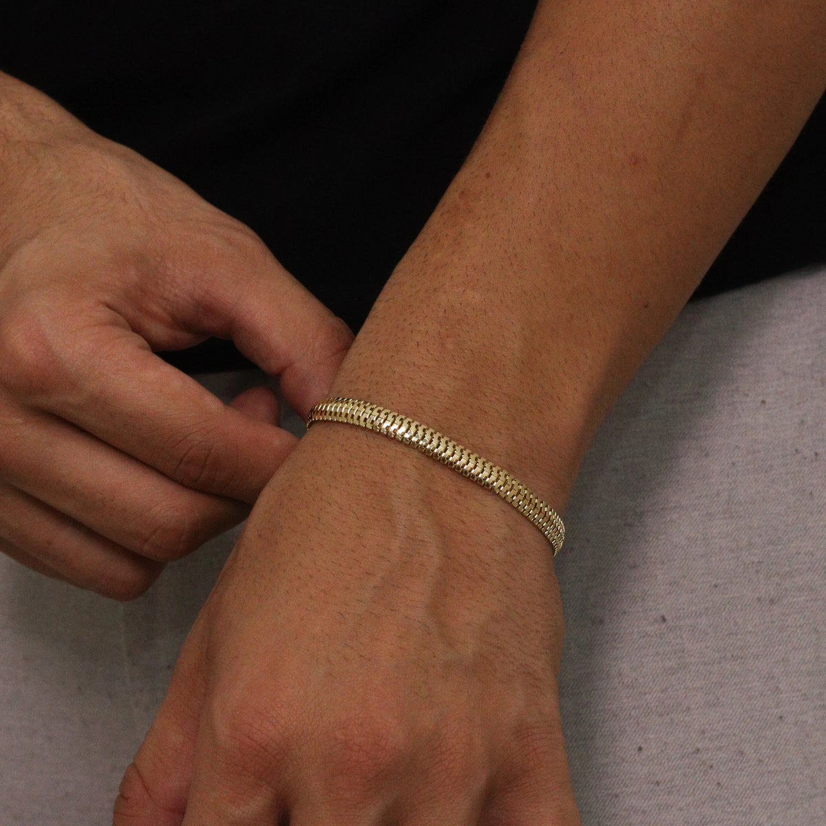 Pulseira Élite 6mm Banhado a Ouro 18k