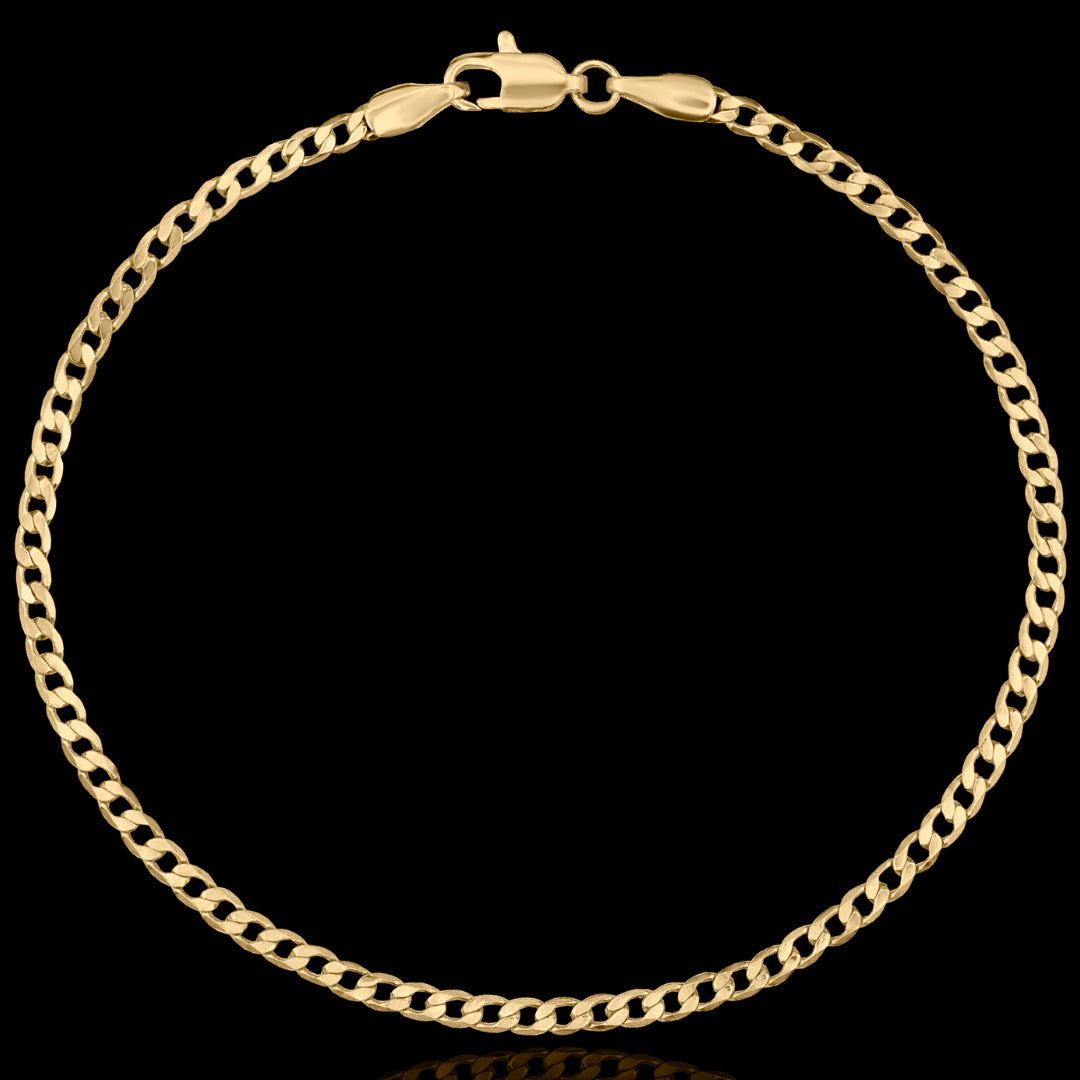 Pulseira Grumet Escama 2mm Banhado a Ouro 18k