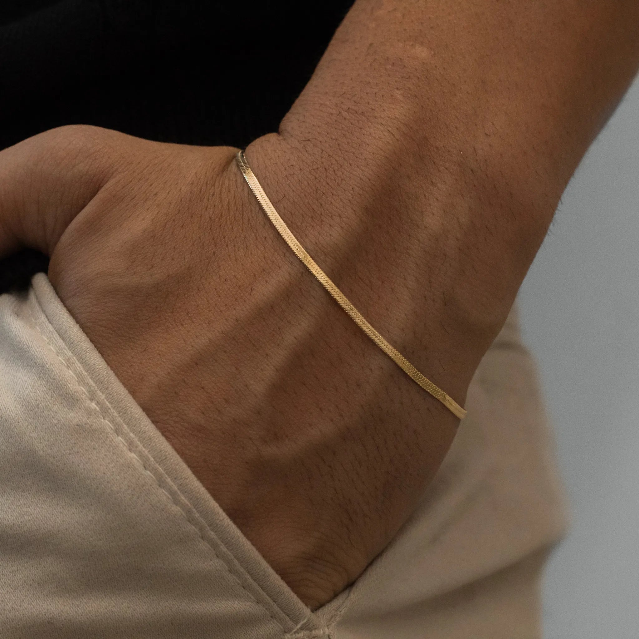 Pulseira Laminada 2mm Banhada a Ouro 18k