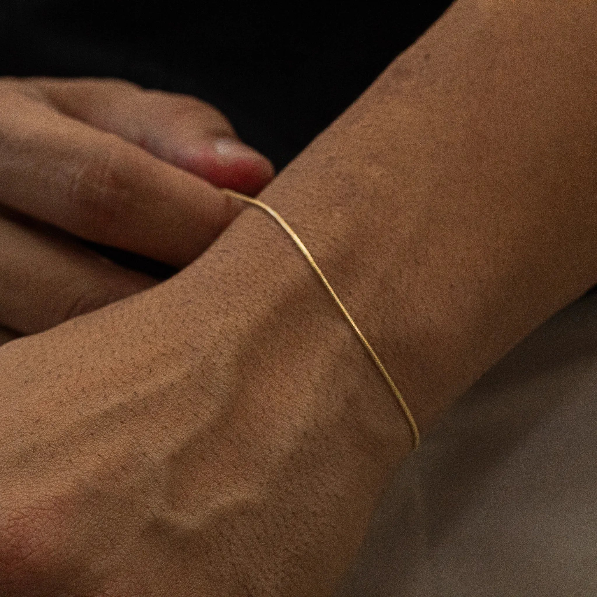 Pulseira Rabo de Rato 1.2mm Banhado a ouro 18k
